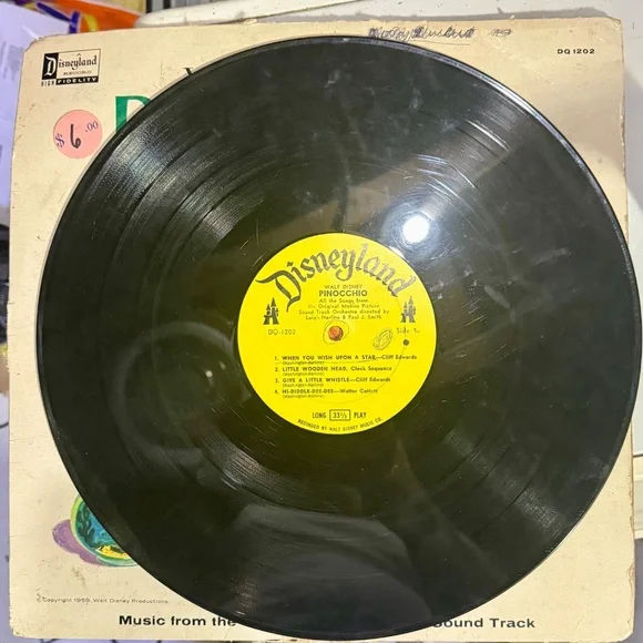 Four vintage Disney LP’s